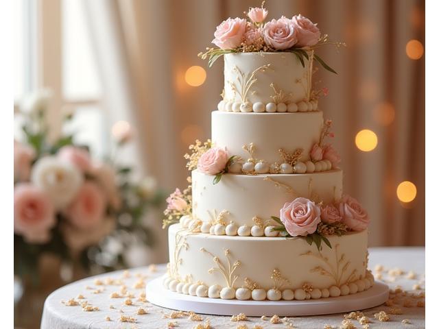 Gâteau de mariage élaboré